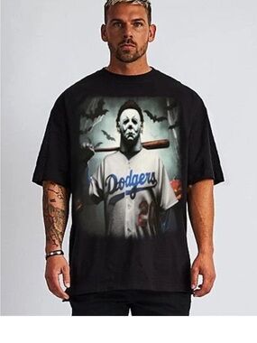 MICHAEL MYERS GHOST FACE HALLOWEEN T SHIRT MEN'S SIZE L NWOT